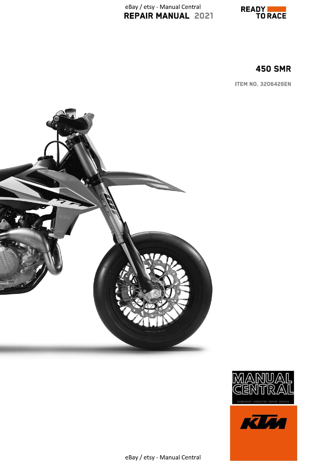 KTM 2021 450 SMR WORKSHOP REPAIR SERVICE MANUAL