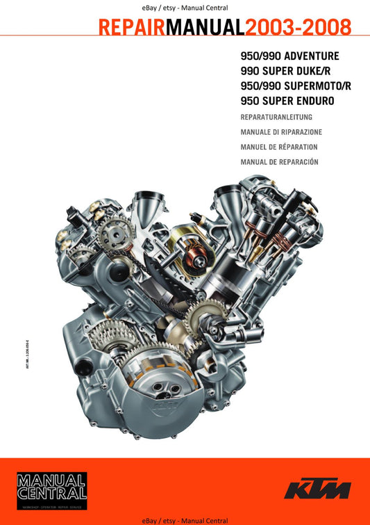 KTM 2003 - 2008 -  990 SUPER DUKE / R - WORKSHOP SERVICE REPAIR MANUAL