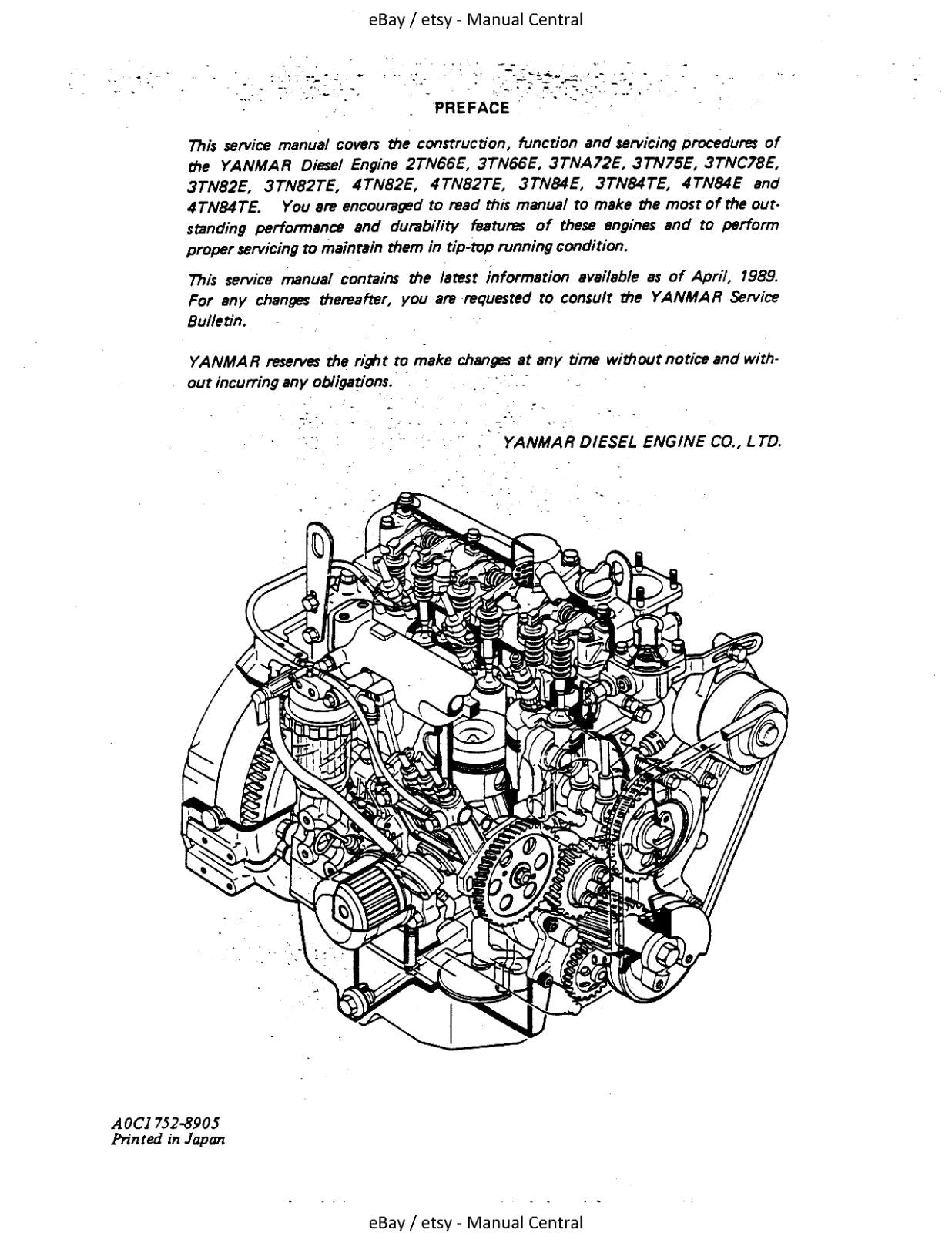 KOBELCO ENGINE SK007-2 013 015 025 030 035 (YANMAR) SERVICE WORKSHOP REPAIR