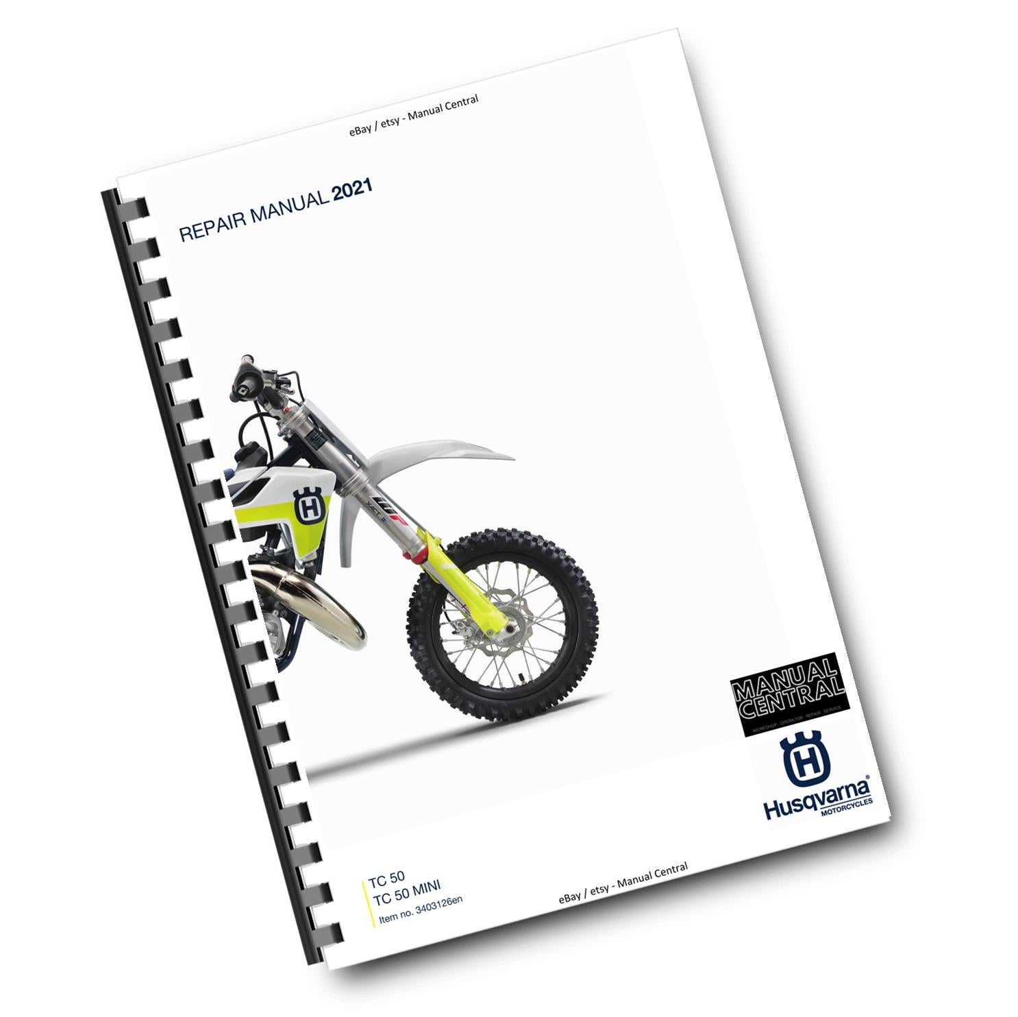 HUSQVARNA TC 50 MINI 2021 EDITION REPAIR WORKSHOP SERVICE MANUAL REPRINTED