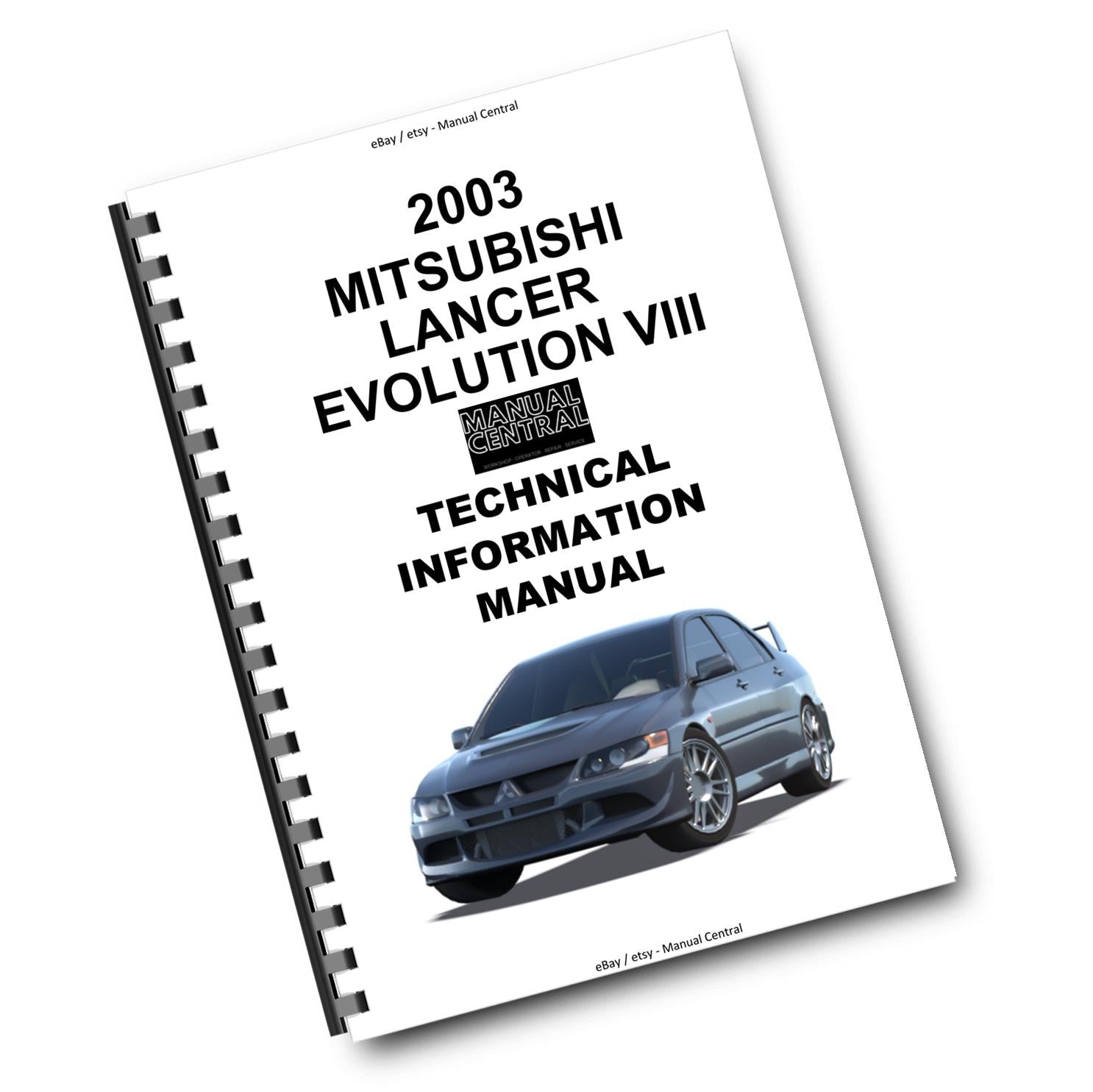 MITSUBISHI LANCER EVO VIII 8 TECHNICAL INFORMATION MANUAL REPRINTED COMB BOUND