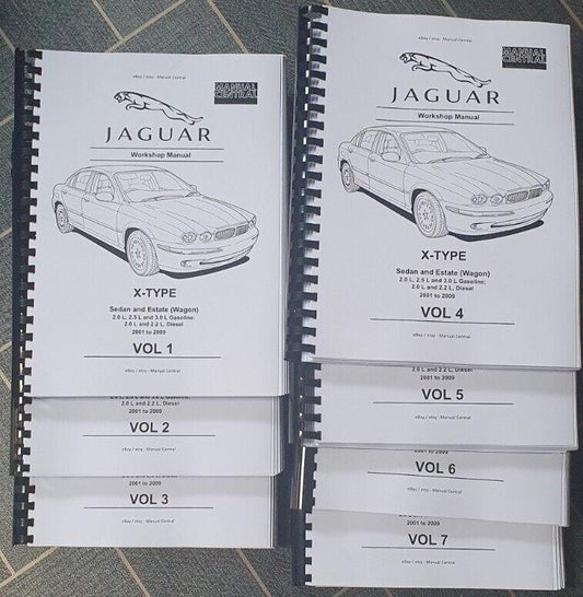 JAGUAR X-TYPE 2001 - 2009  - SEDAN & ESTATE - WORKSHOP SERVICE MANUAL REPRINTED
