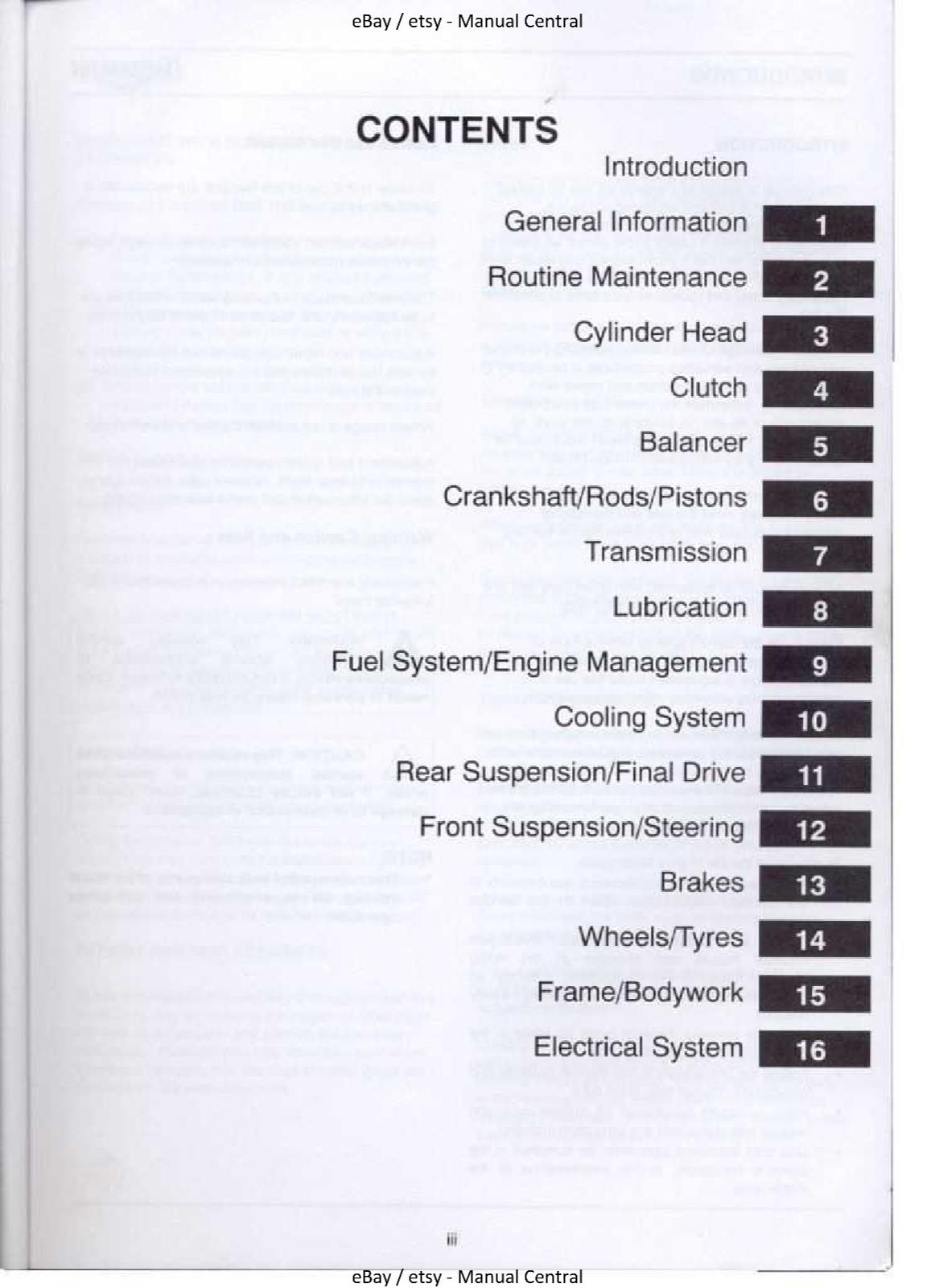 TRIUMPH SPRINT ST RS SERVICE REPAIR WORKSHOP MANUAL REPRINTED 2002 EDITION