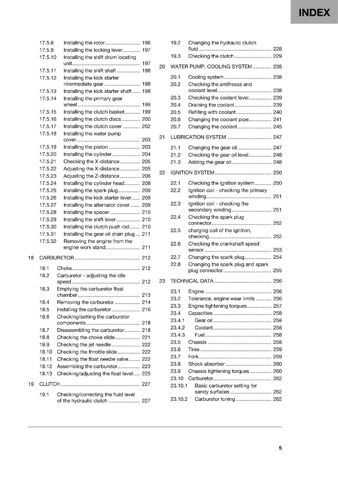 HUSQVARNA TC 125 2021 EDITION REPAIR WORKSHOP SERVICE MANUAL REPRINTED