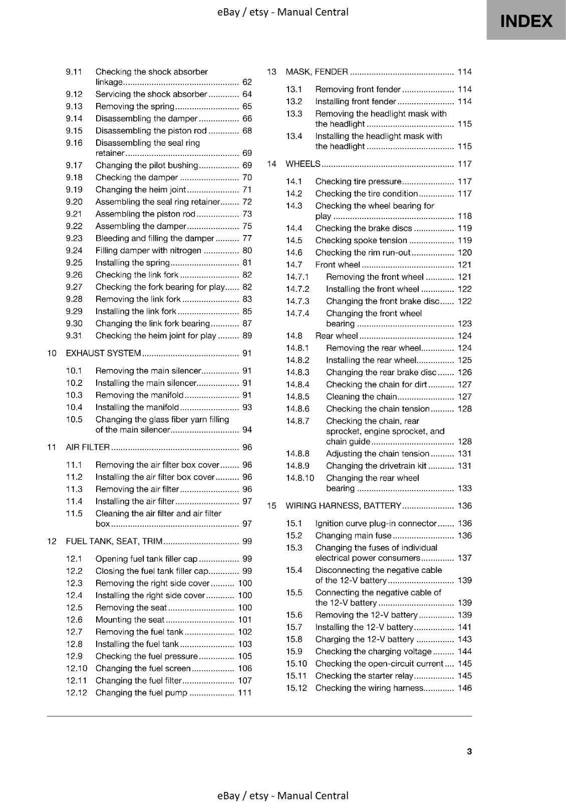HUSQVARNA TE 150i 2021 EDITION REPAIR WORKSHOP SERVICE MANUAL REPRINTED