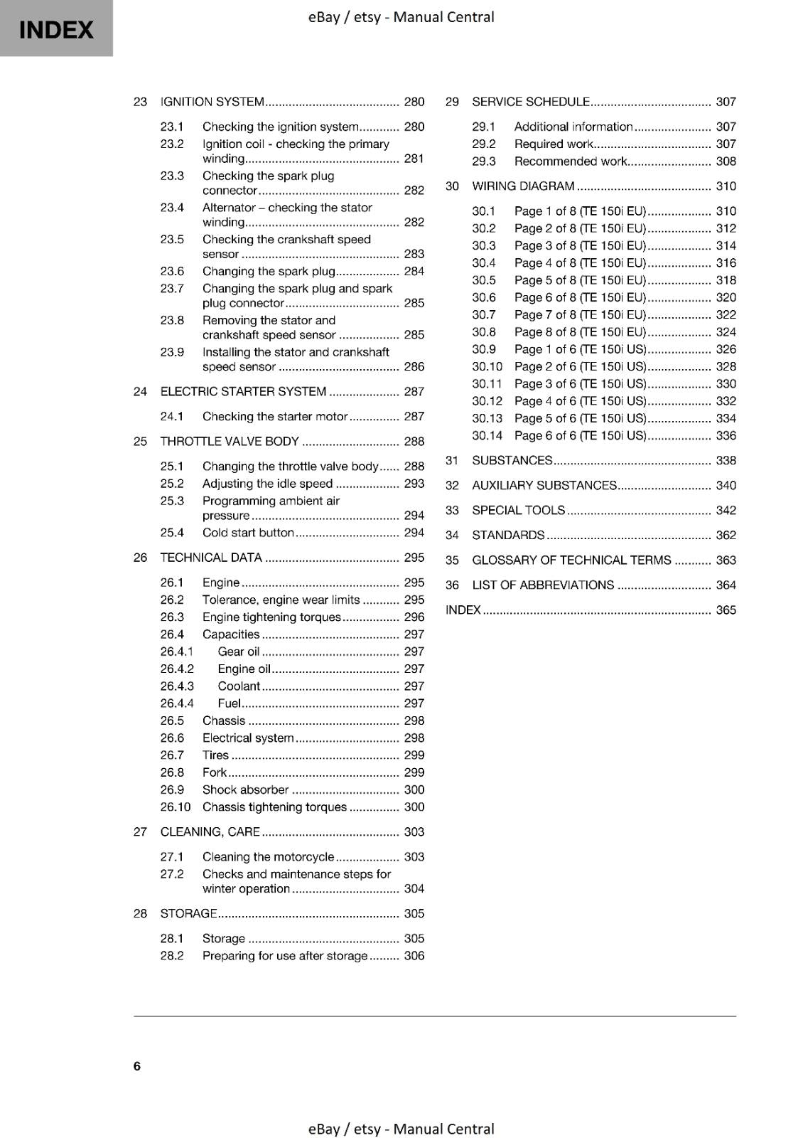 HUSQVARNA TE 150i 2021 EDITION REPAIR WORKSHOP SERVICE MANUAL REPRINTED