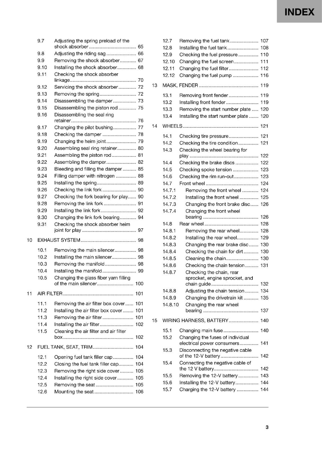 HUSQVARNA TX 300i 2021 EDITION REPAIR WORKSHOP SERVICE MANUAL REPRINTED