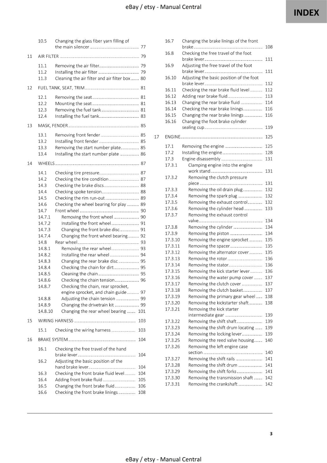 GASGAS 2021 MC 65 SERVICE WORKSHOP REPAIR MANUAL