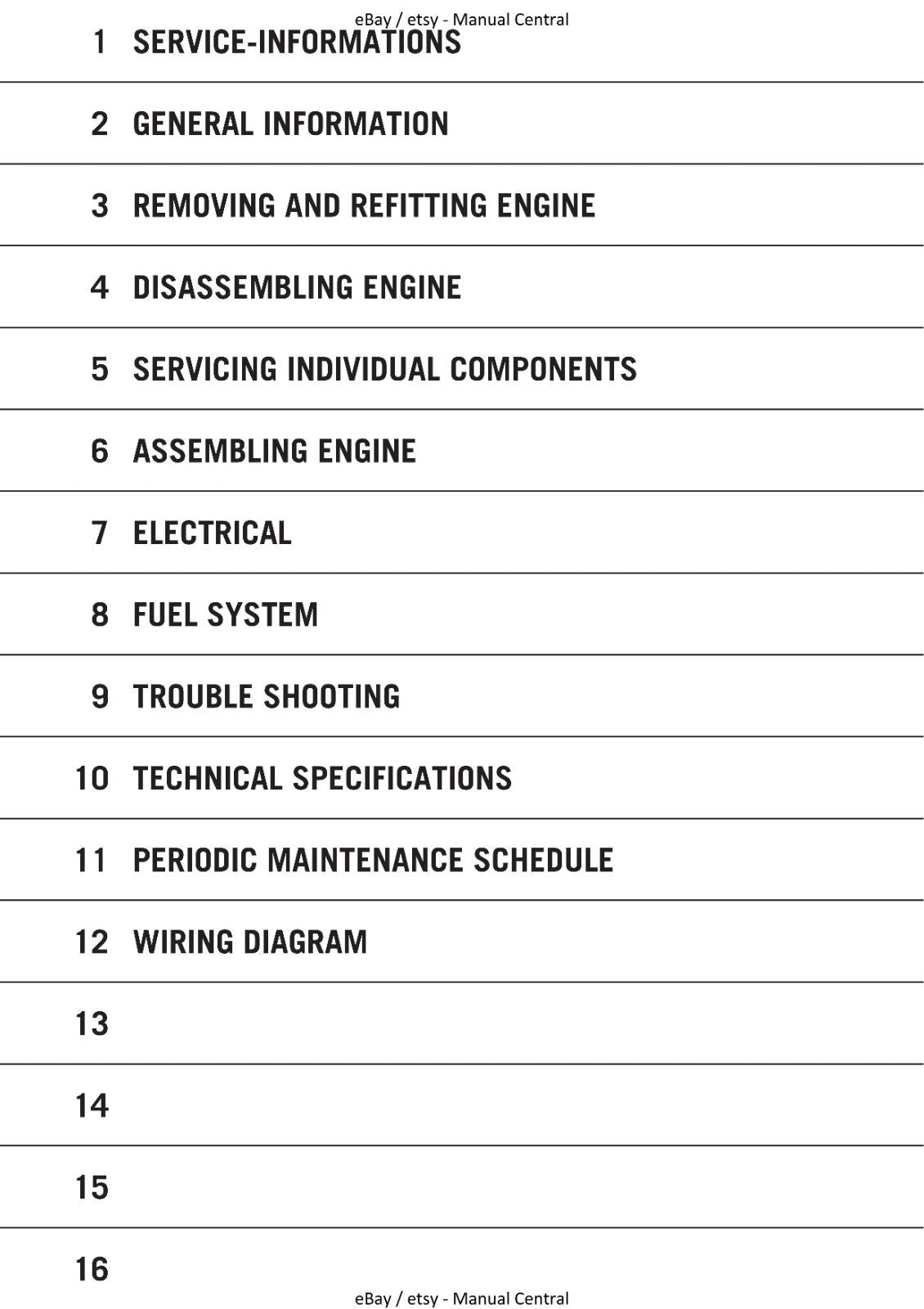 KTM 2003 TO 2005 - 250 SX 300 MXC 250 300 EXC - WORKSHOP REPAIR MANUAL