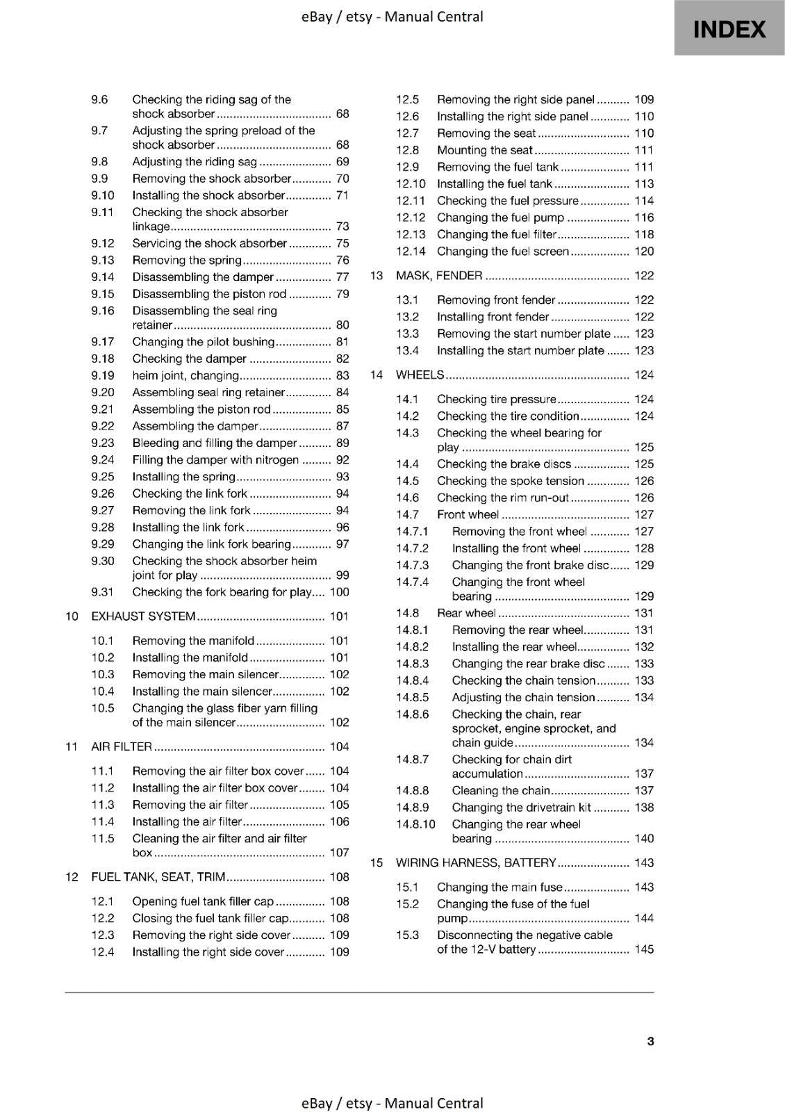 HUSQVARNA - 2022 FC 250 ROCKSTAR EDITION REPAIR WORKSHOP SERVICE MANUAL