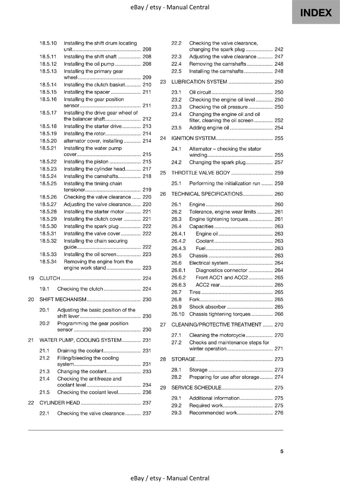 HUSQVARNA - 2022 SVARTPILEN 200-  REPAIR WORKSHOP SERVICE MANUAL REPRINTED