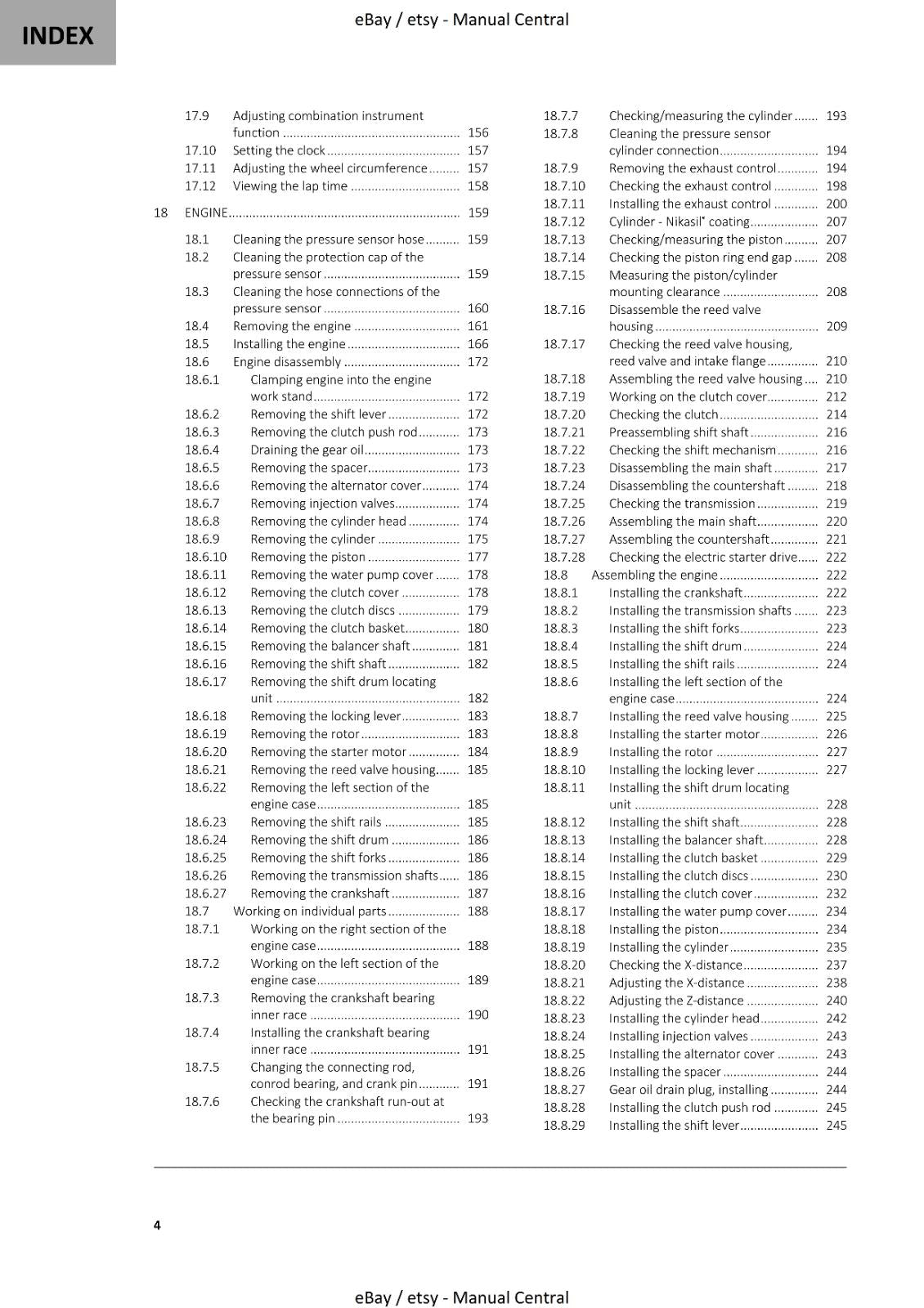 GASGAS 2023 EC 250 EC 300 SERVICE WORKSHOP REPAIR MANUAL