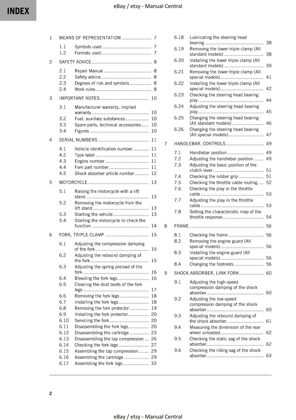 KTM 2023 - 300 EXC XC-W ERZBERGRODEO - WORKSHOP SERVICE MANUAL REPRINTED