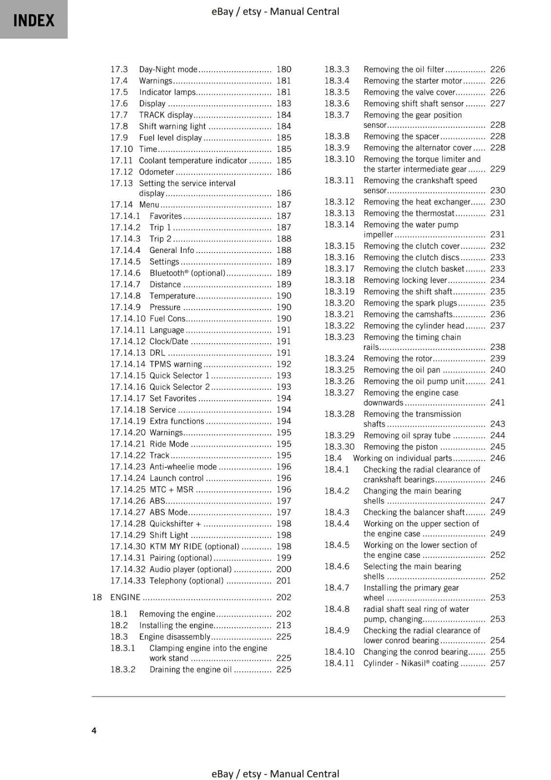 KTM 2020 -  790 DUKE - SERVICE  WORKSHOP REPAIR MANUAL REPRINTED