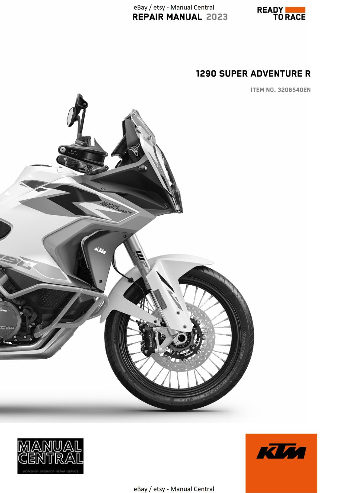 KTM 2023 - 1290 SUPER ADVENTURE R - WORKSHOP SERVICE MANUAL REPRINTED