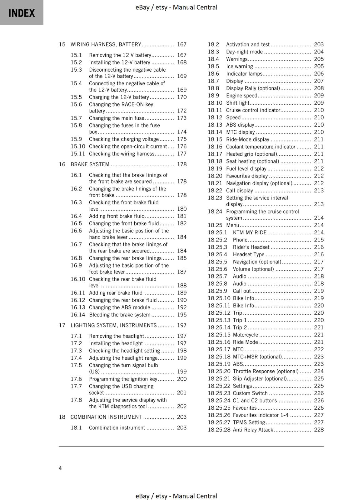 KTM 2023 - 1290 SUPER ADVENTURE R - WORKSHOP SERVICE MANUAL REPRINTED