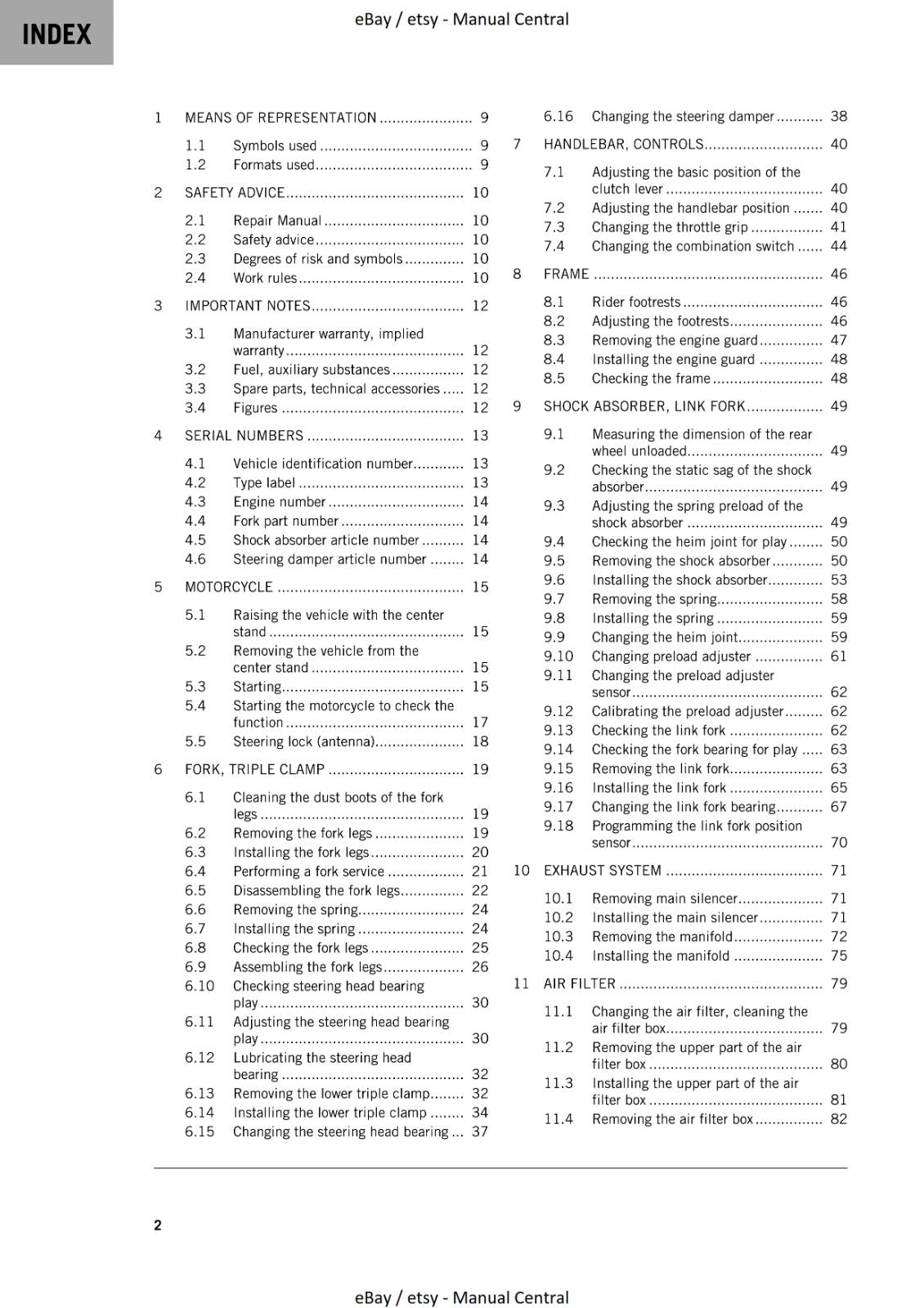 KTM 2023 - 1290 SUPER ADVENTURE S - WORKSHOP SERVICE MANUAL REPRINTED