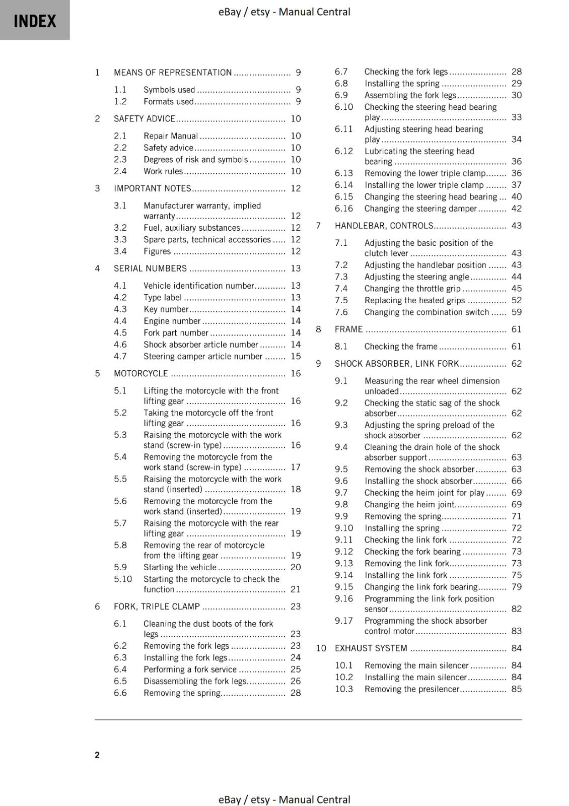KTM 2023 - 1290 SUPER DUKE GT - WORKSHOP SERVICE MANUAL REPRINTED