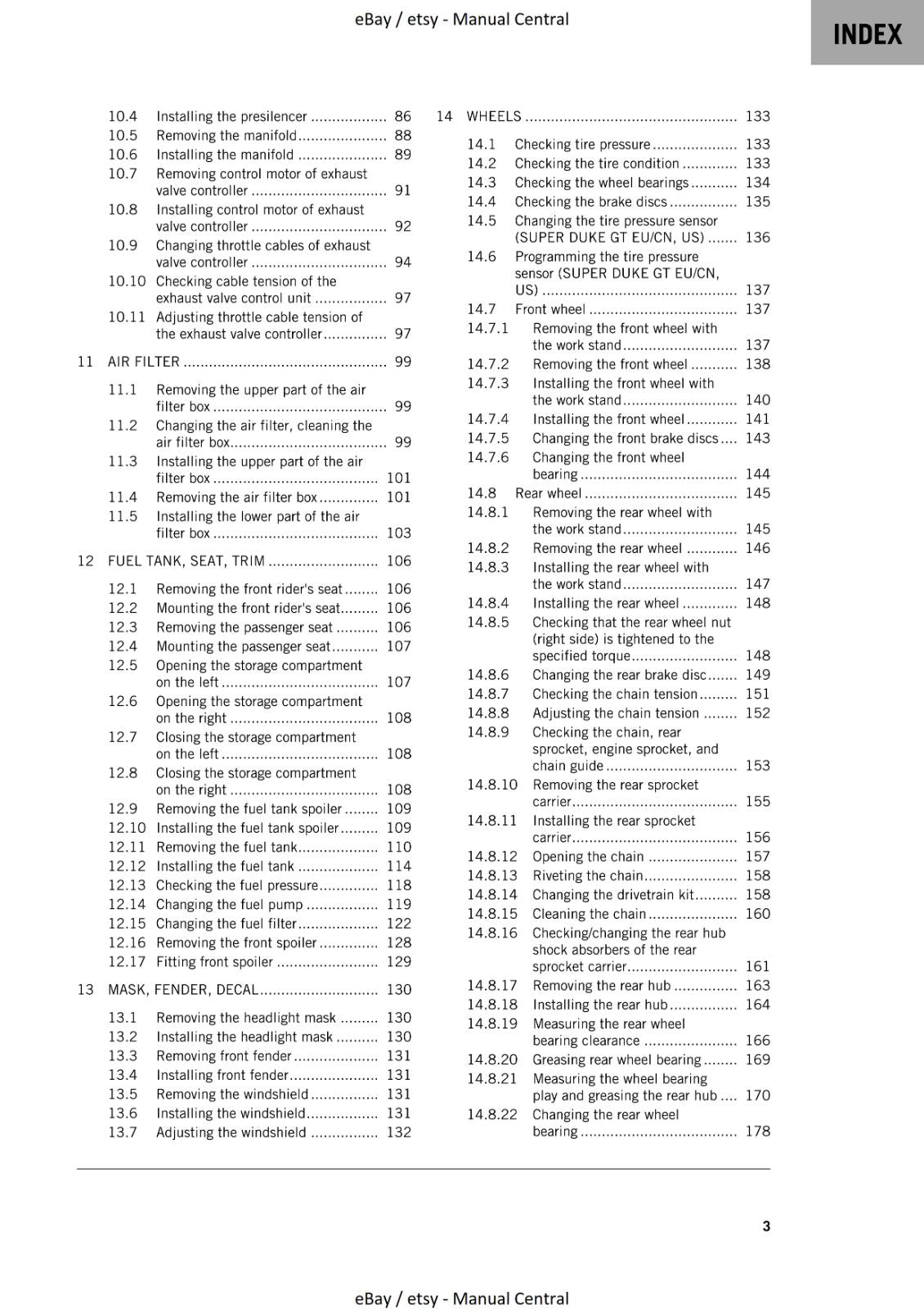 KTM 2023 - 1290 SUPER DUKE GT - WORKSHOP SERVICE MANUAL REPRINTED