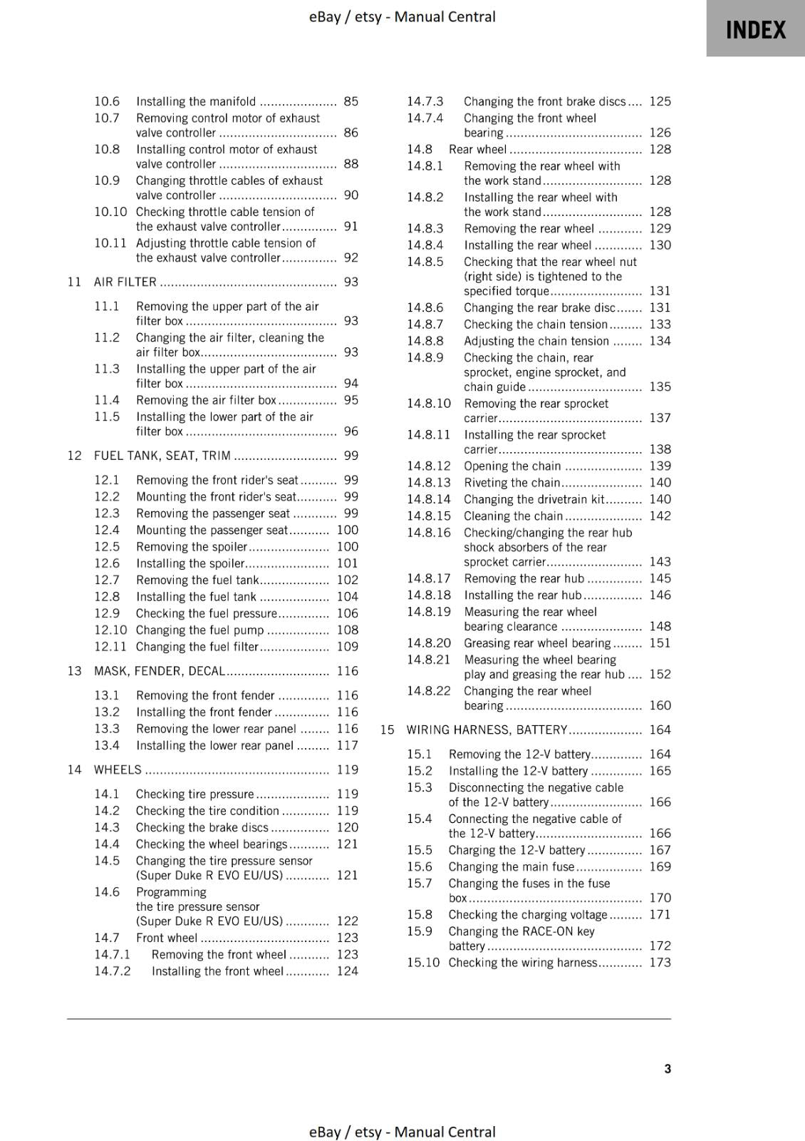 KTM 2023 - 1290 SUPER DUKE R EVO - WORKSHOP SERVICE MANUAL REPRINTED
