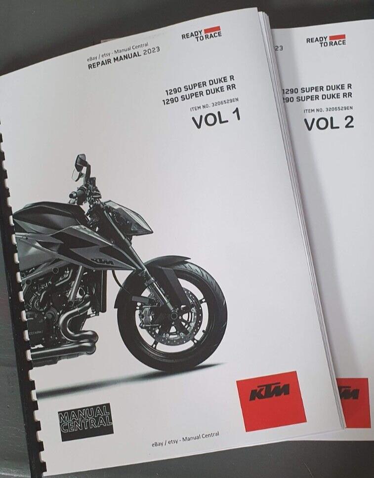 KTM 2023 - 1290 SUPER DUKE R RR - WORKSHOP SERVICE MANUAL REPRINTED