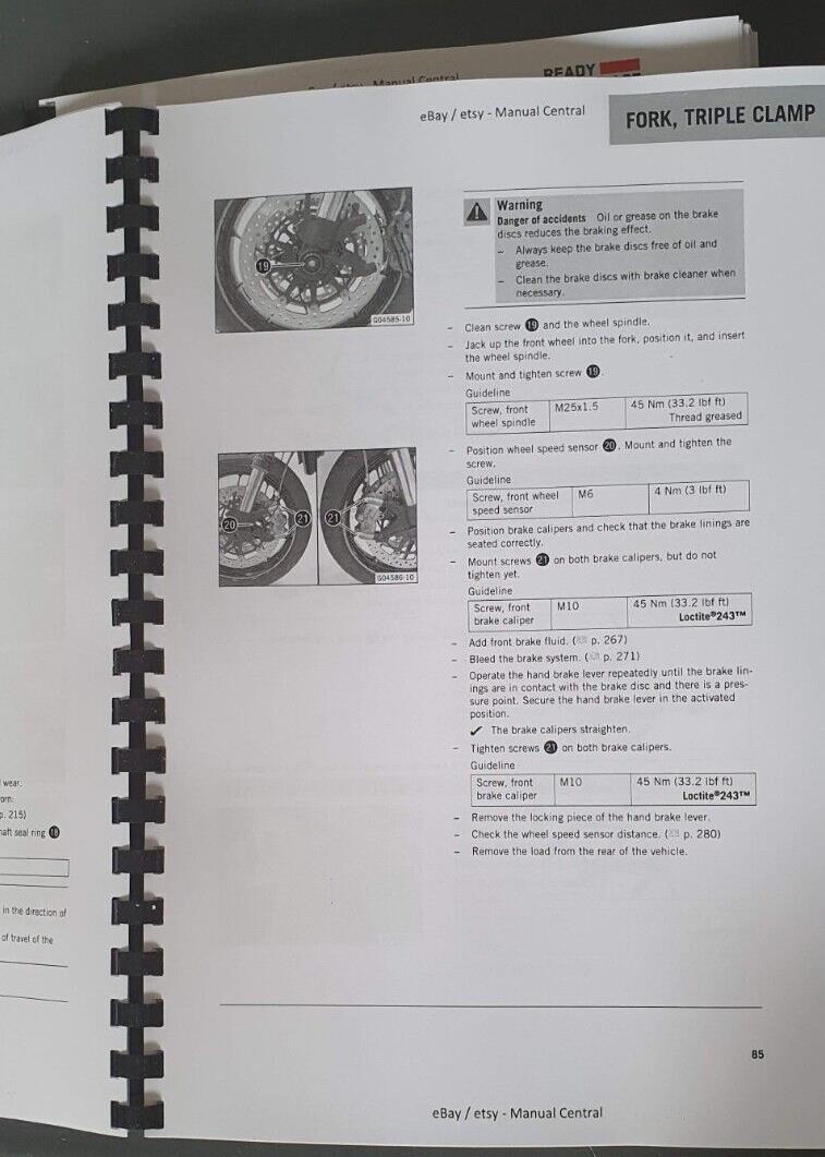 KTM 2023 - 1290 SUPER DUKE R RR - WORKSHOP SERVICE MANUAL REPRINTED