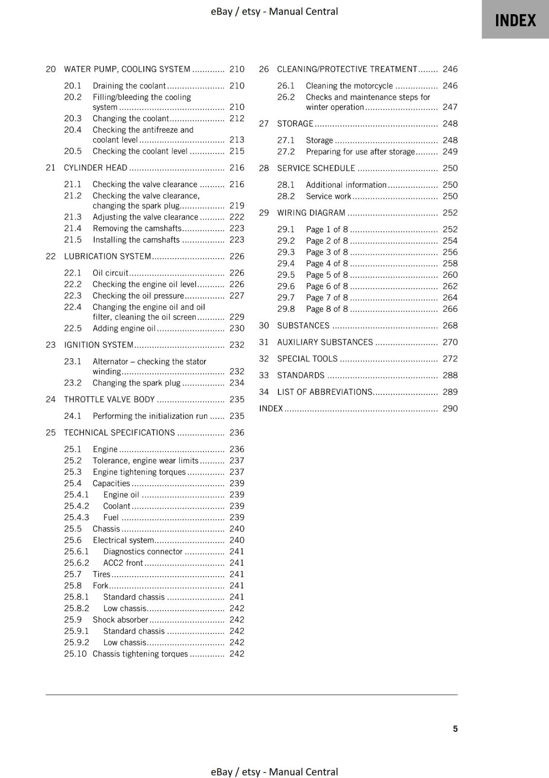 KTM 2023 - 200 DUKE - WORKSHOP SERVICE MANUAL REPRINTED
