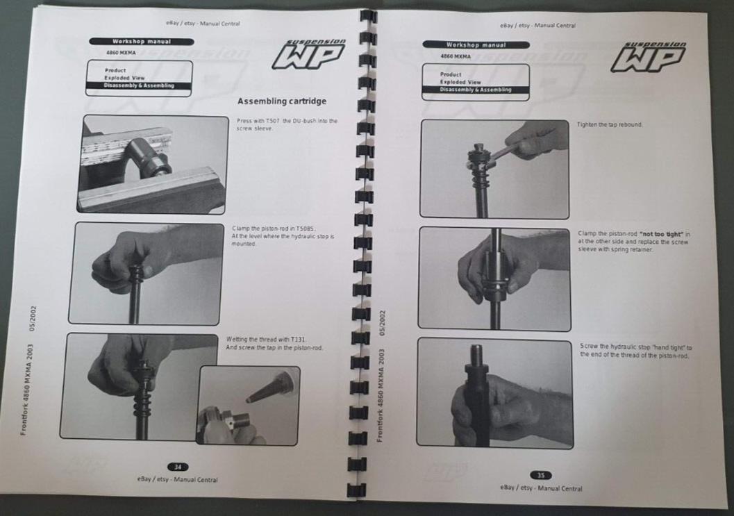 WP SUSPENSION - 4860 MX MULTI ADJUSTER 2003 - WORKSHOP REPAIR SERVICE MANUAL