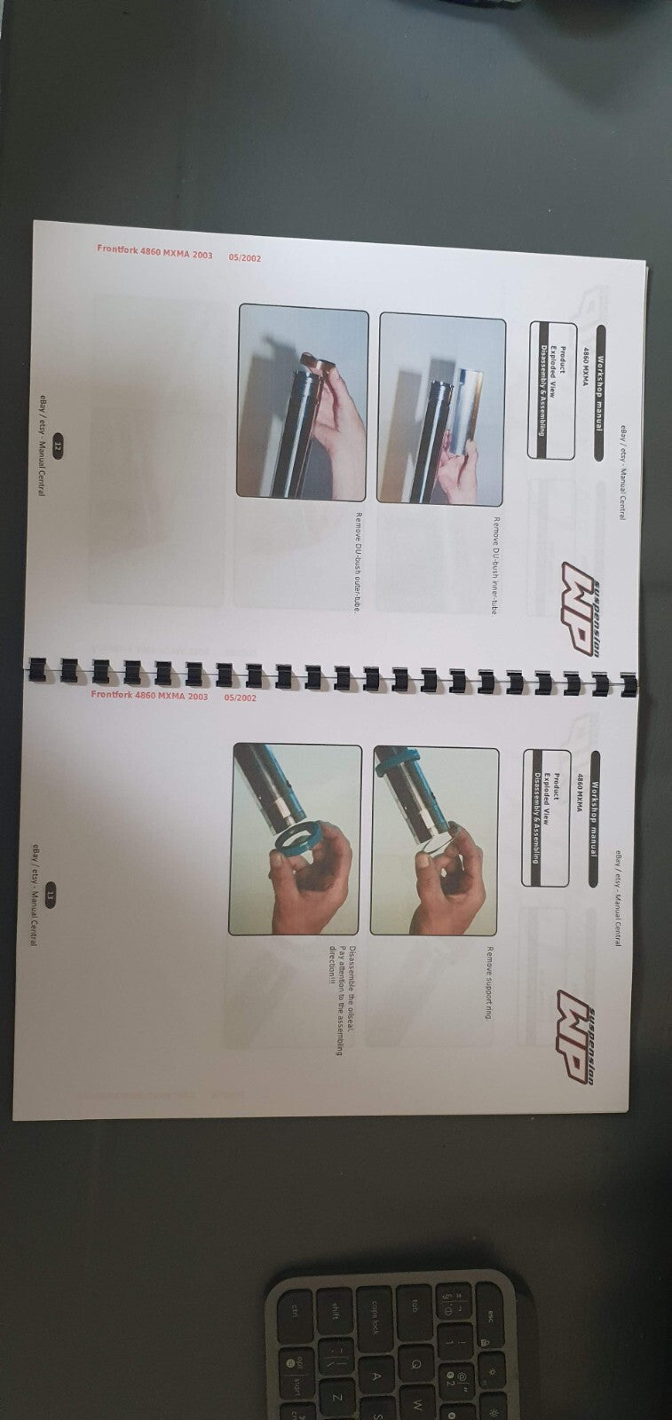 WP SUSPENSION 4860 MX MULTI ADJUSTER 2003 COLOUR WORKSHOP REPAIR SERVICE MANUAL