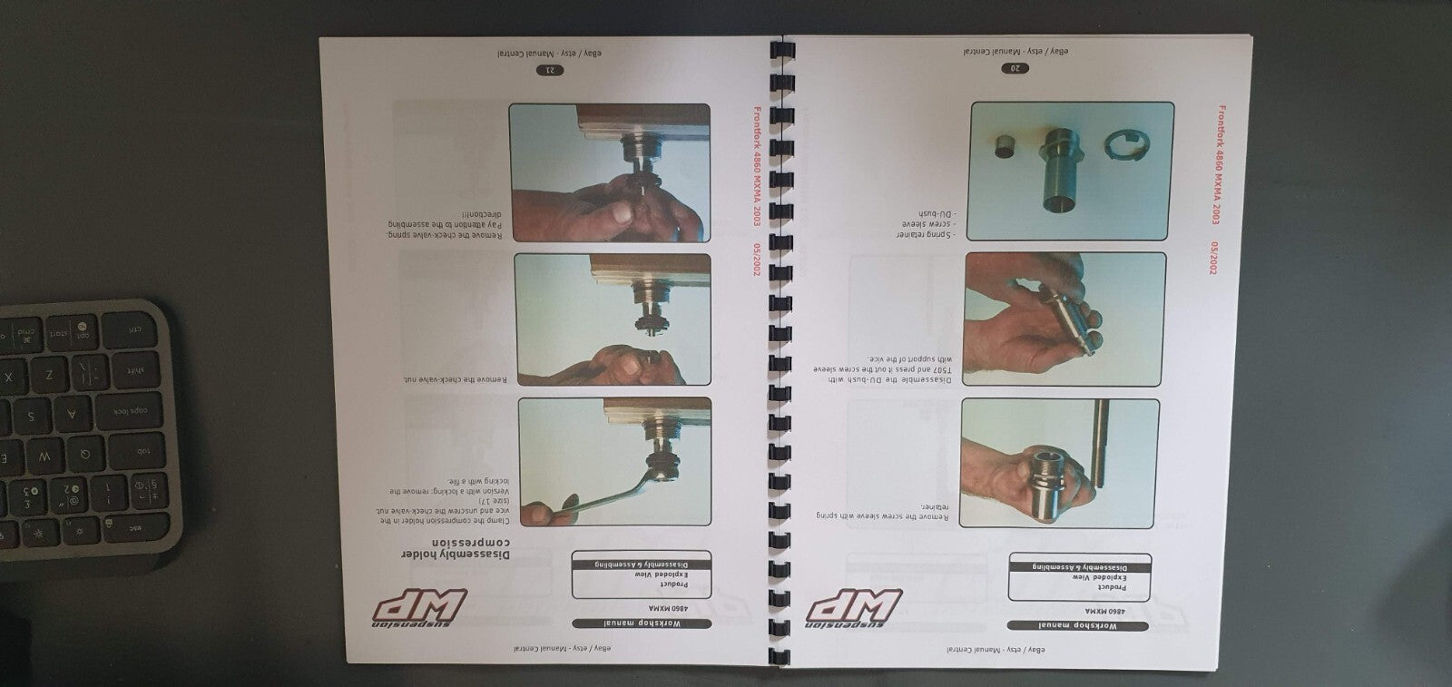 WP SUSPENSION 4860 MX MULTI ADJUSTER 2003 COLOUR WORKSHOP REPAIR SERVICE MANUAL