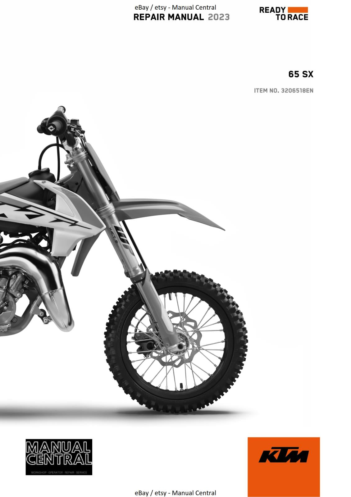KTM 2023 - 65 SX - WORKSHOP SERVICE MANUAL REPRINTED