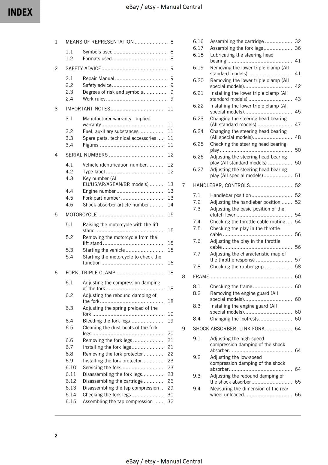 KTM 2023 - 350 EXC-F SIX DAYS - WORKSHOP SERVICE MANUAL REPRINTED