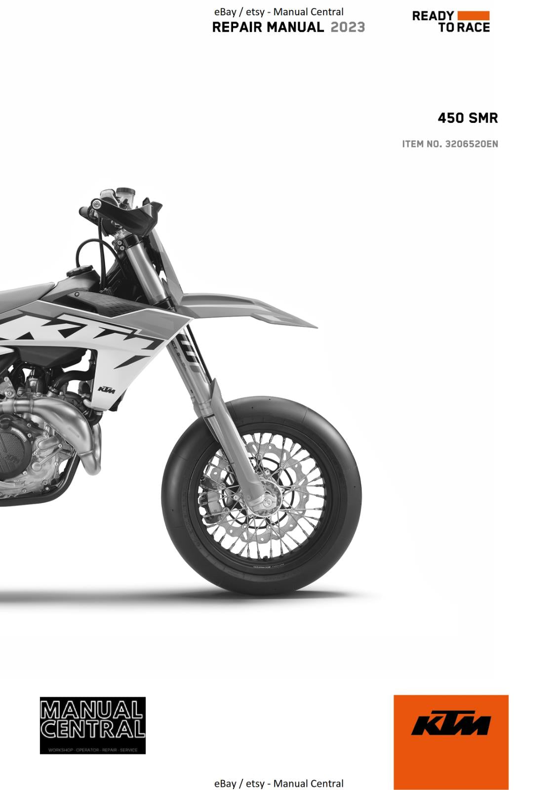 KTM 2023 - 450 SMR - WORKSHOP SERVICE MANUAL REPRINTED