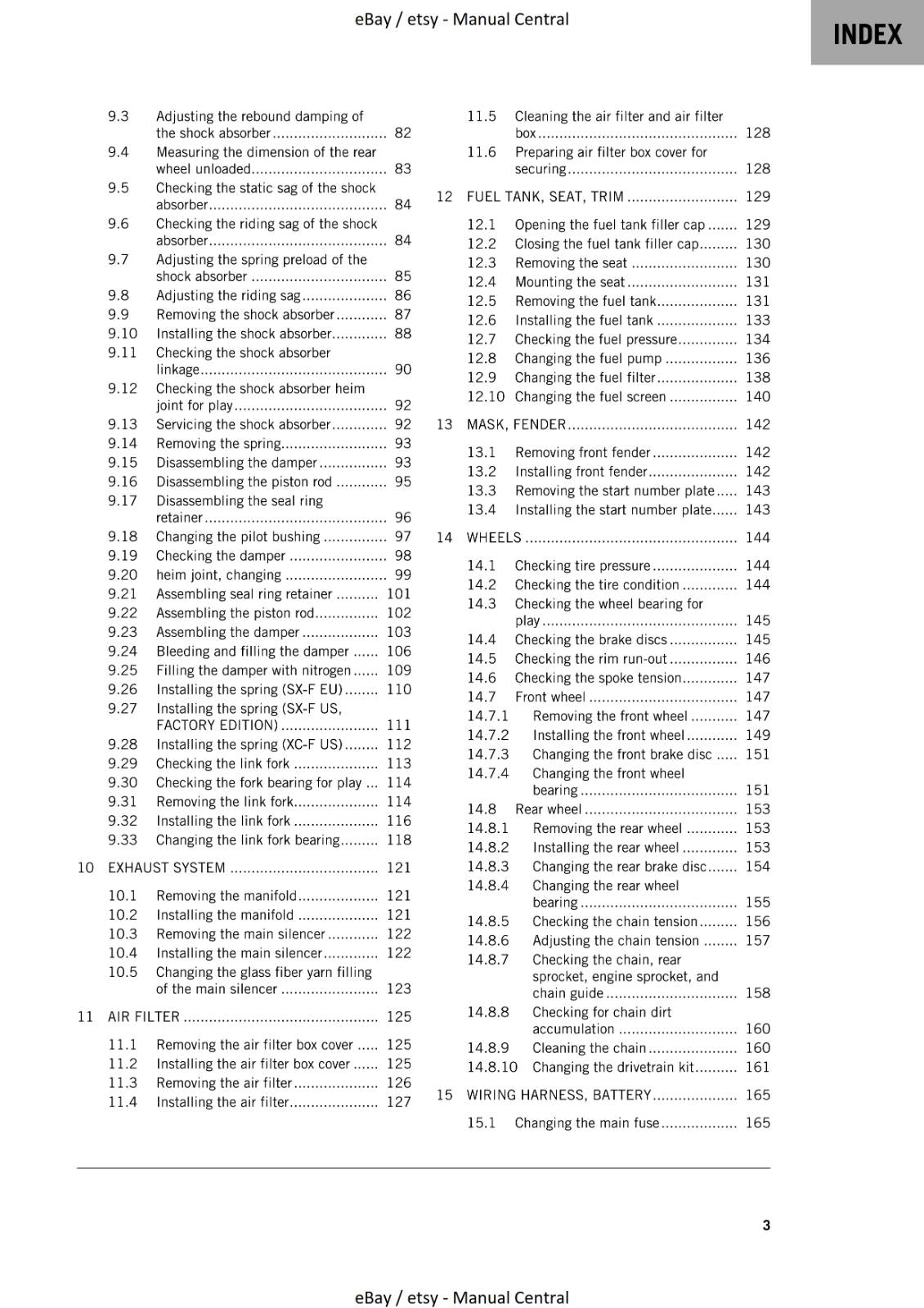 KTM 2023 - 450 XC-F SX-F FACTORY EDITION - WORKSHOP SERVICE MANUAL REPRINTED