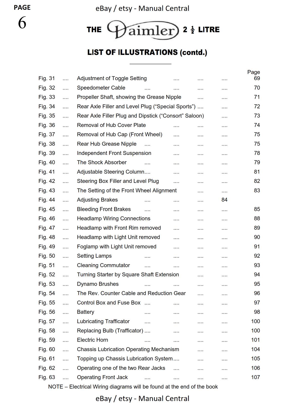 DAIMLER HANDBOOK 2.5L CONSORT SALOON & SPECIAL SPORTS COUPE MANUAL REPRINTED