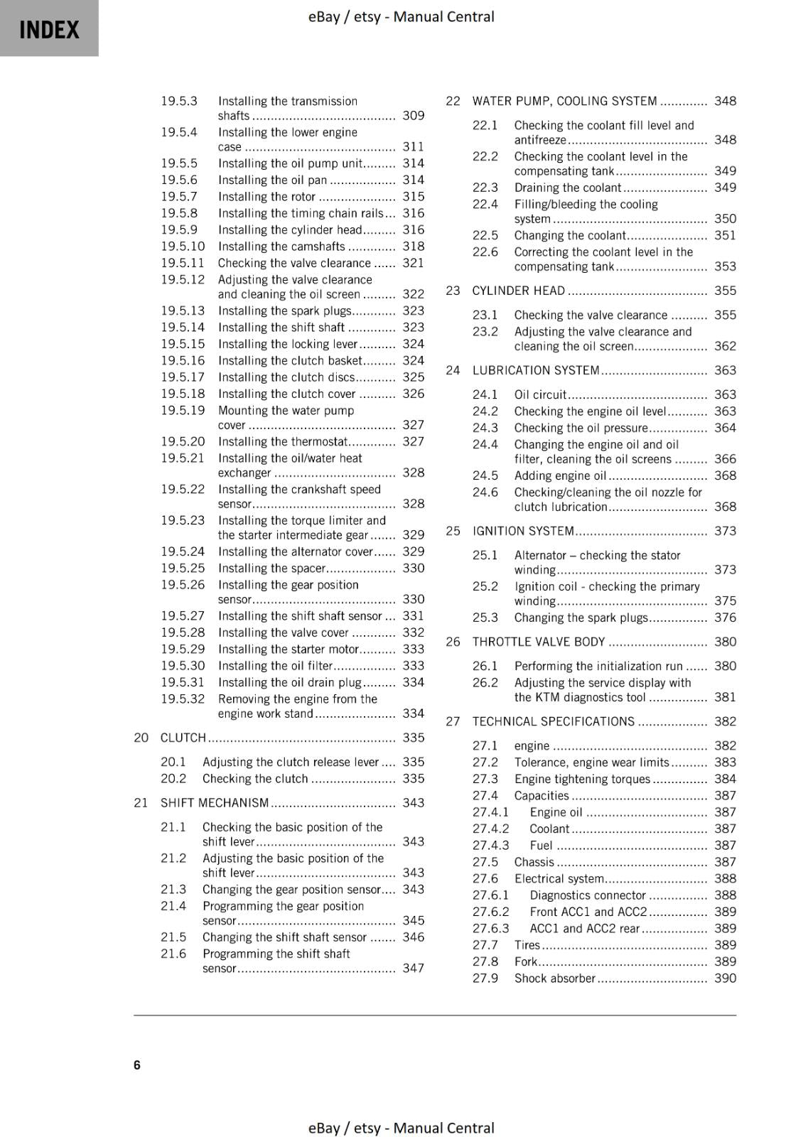KTM 2023 - 790 ADVENTURE  - WORKSHOP SERVICE MANUAL REPRINTED