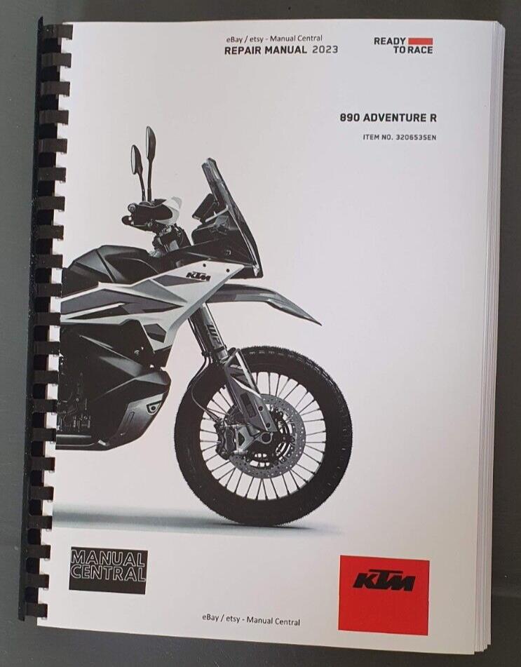 KTM 2023 - 890 ADVENTURE R  - WORKSHOP SERVICE MANUAL REPRINTED