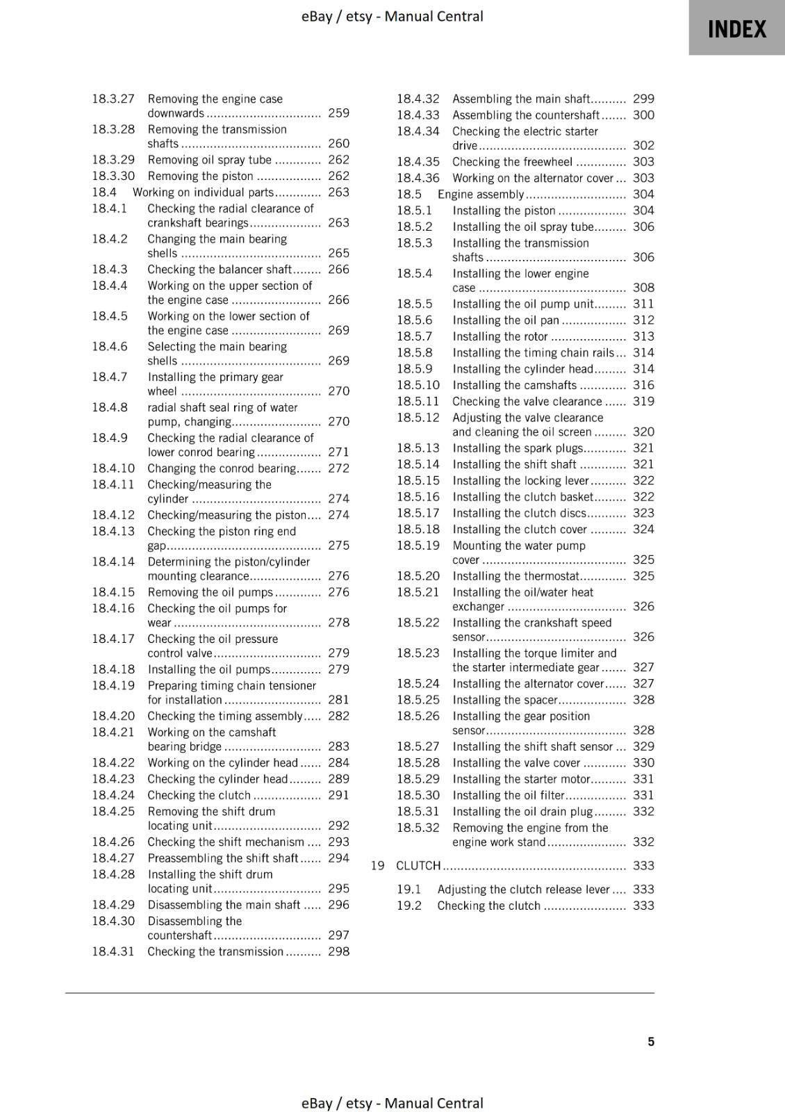 KTM 2023 - 890 DUKE R  - WORKSHOP SERVICE MANUAL REPRINTED