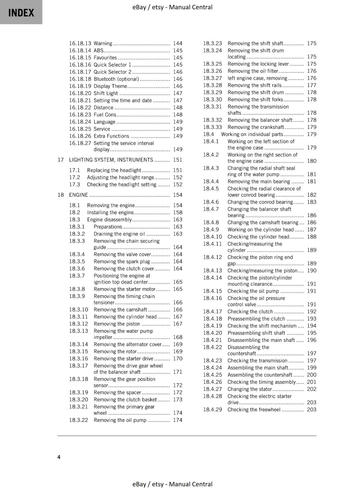 KTM 2023 - RC 125 GP  - WORKSHOP SERVICE MANUAL REPRINTED