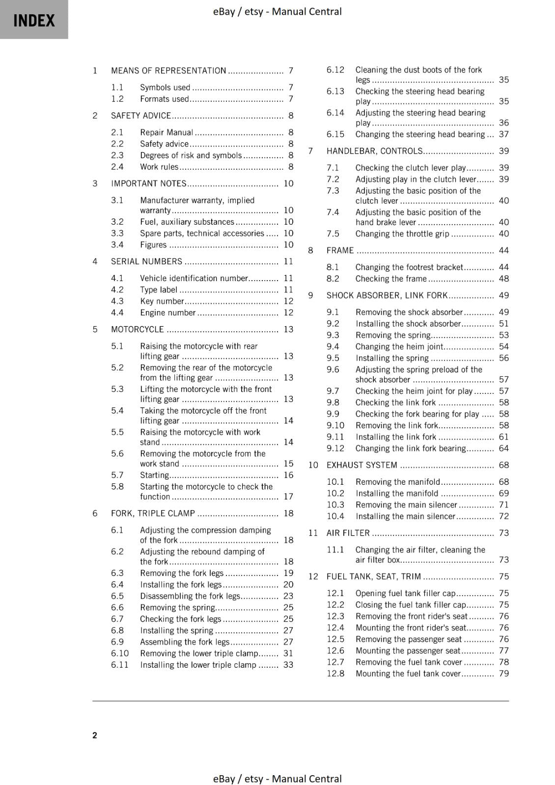 KTM 2023 - RC 390 GP  - WORKSHOP SERVICE MANUAL REPRINTED