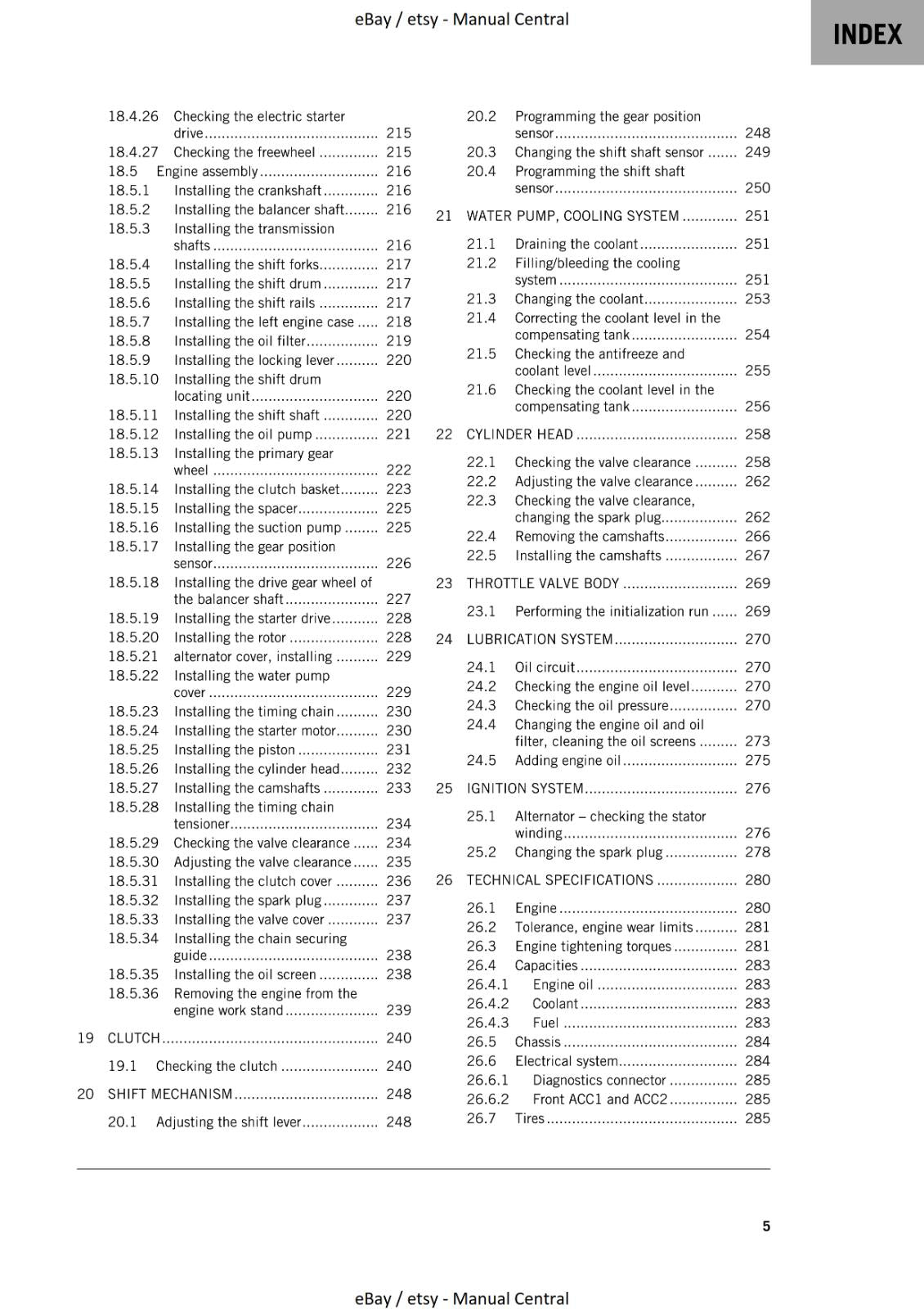 KTM 2023 - RC 390 GP  - WORKSHOP SERVICE MANUAL REPRINTED