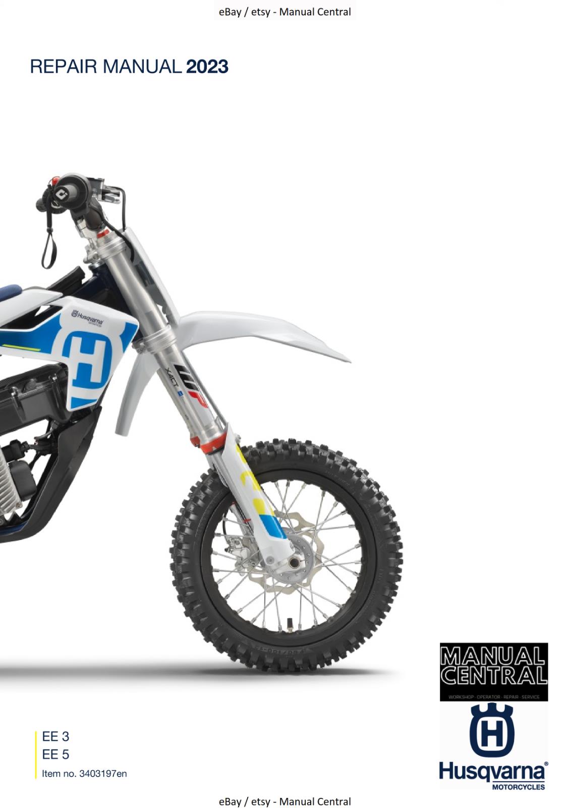 HUSQVARNA 2023 - EE 3 - EE 5 - REPAIR WORKSHOP SERVICE MANUAL REPRINTED