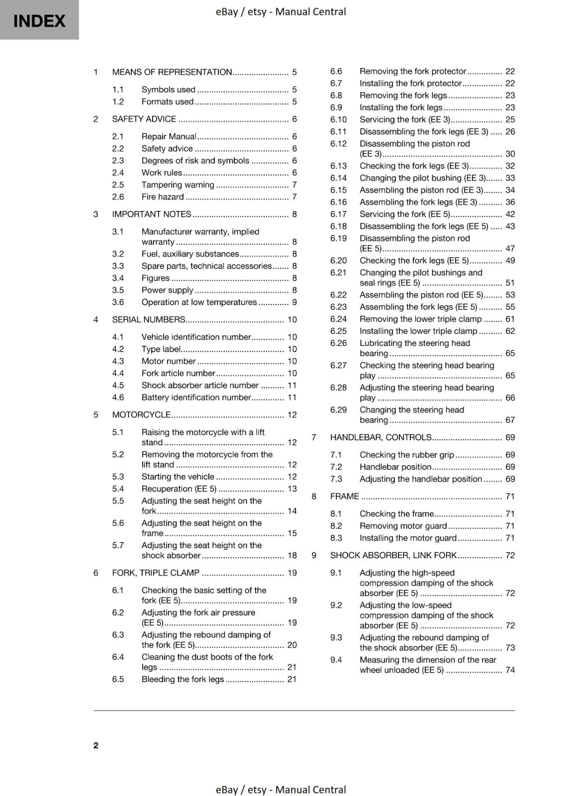 HUSQVARNA 2023 - EE 3 - EE 5 - REPAIR WORKSHOP SERVICE MANUAL REPRINTED