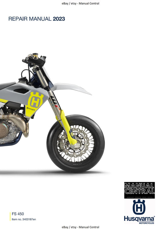 HUSQVARNA 2023 - FS 450 - REPAIR WORKSHOP SERVICE MANUAL