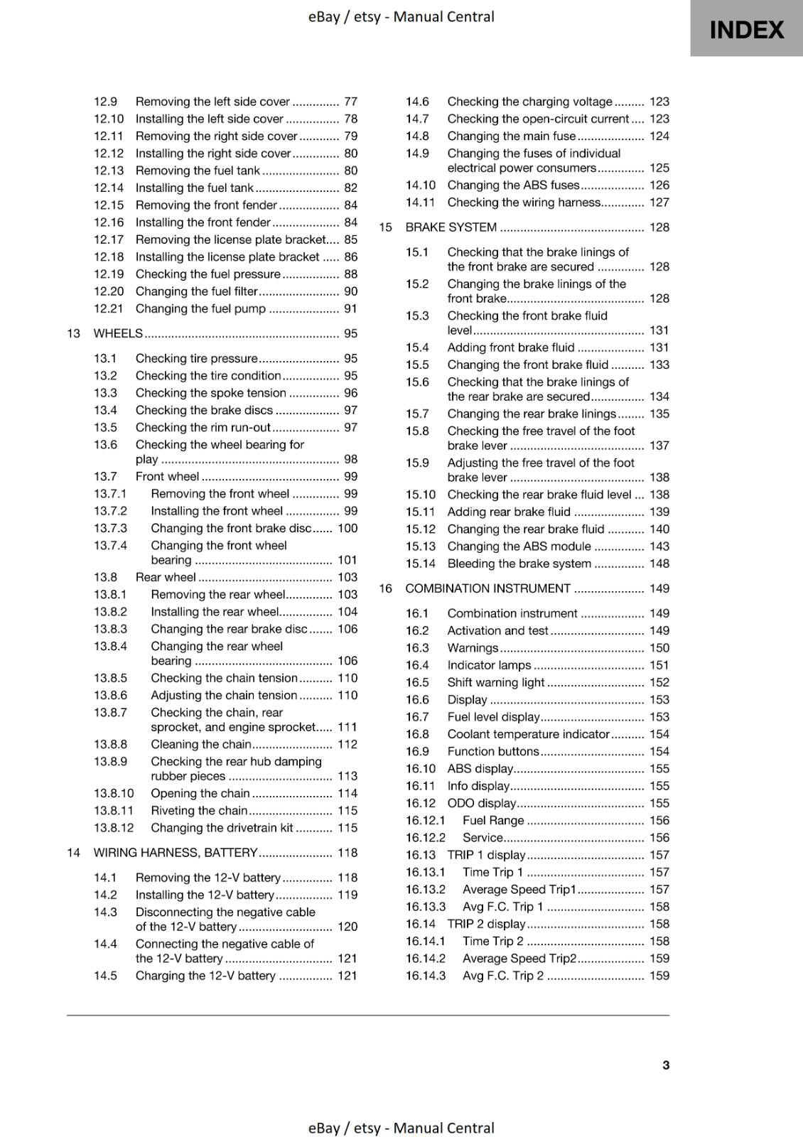 HUSQVARNA 2023 - SVARTPILEN 125 - REPAIR WORKSHOP SERVICE MANUAL