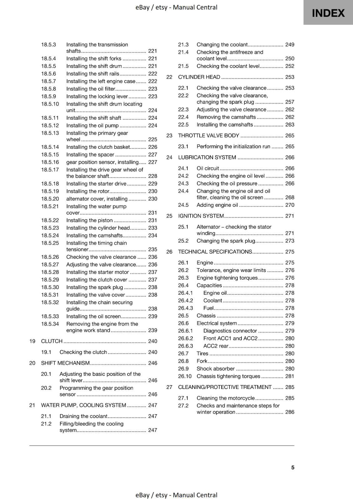 HUSQVARNA 2023 - SVARTPILEN 125 - REPAIR WORKSHOP SERVICE MANUAL
