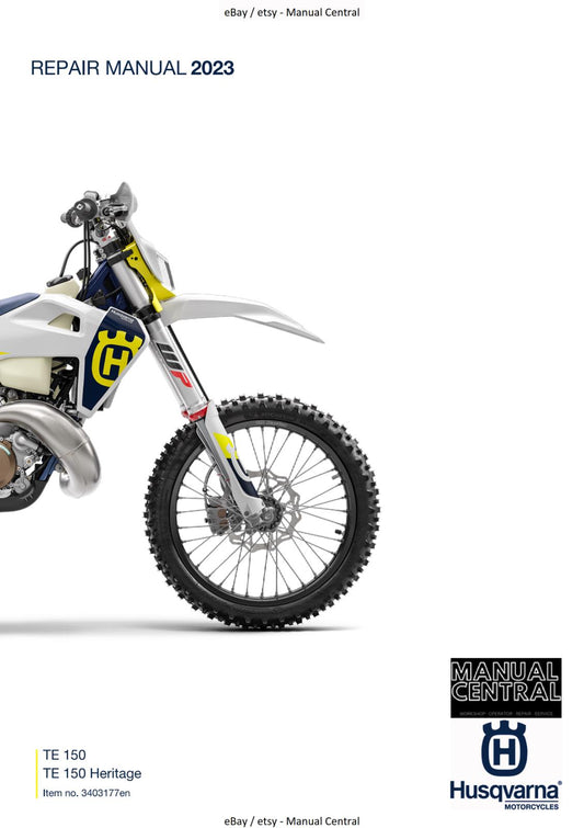 HUSQVARNA 2023 - TE 150 HERITAGE - REPAIR WORKSHOP SERVICE MANUAL