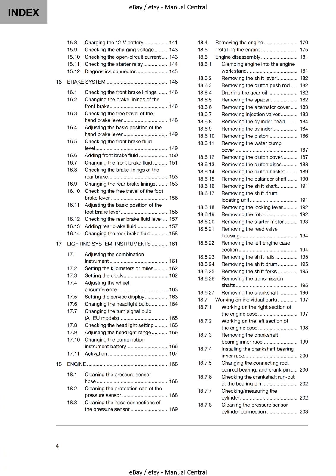 HUSQVARNA 2020 TE 250i 300i JARVIS EDITION - WORKSHOP SERVICE MANUAL REPRINTED