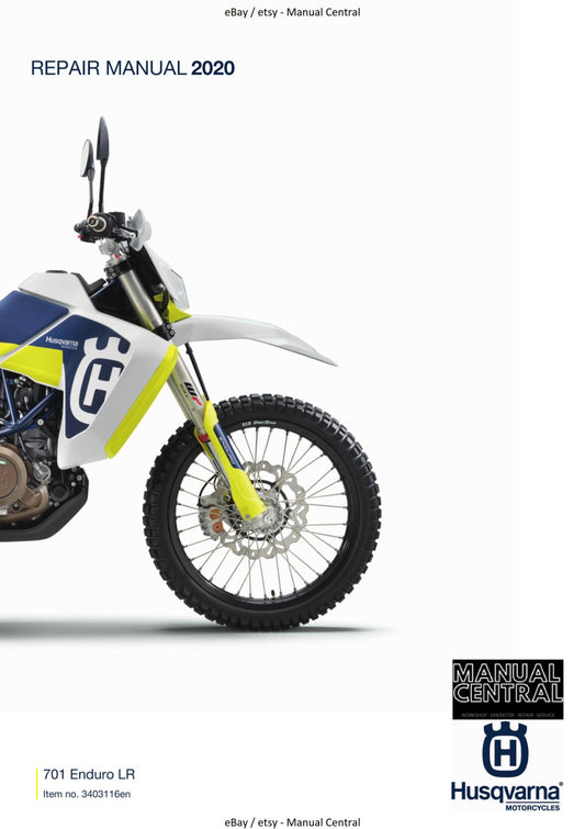 HUSQVARNA 2020 - 701 ENDURO LR - WORKSHOP SERVICE REPAIR MANUAL REPRINTED