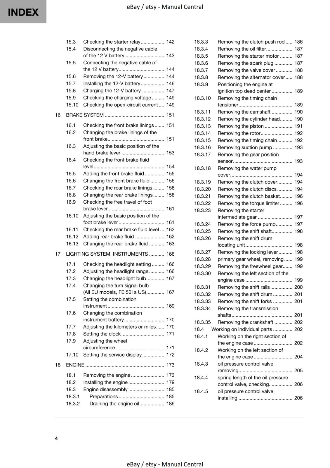 HUSQVARNA 2020 - FE 450 501 501s - WORKSHOP SERVICE REPAIR MANUAL REPRINTED